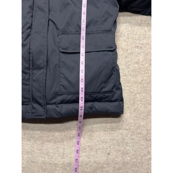 Columbia Faux Fur Hooded Black Down Fill Winter Parka Women's Size Medium - Picture 10 of 11